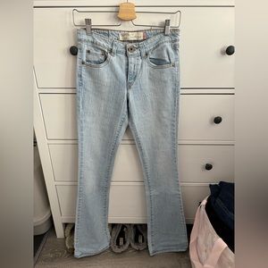 LEVIS vintage low rise bootcut BLUE DECALS